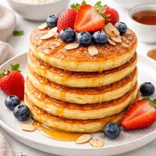 Cottage Cheese Almond Flour Pancakes
