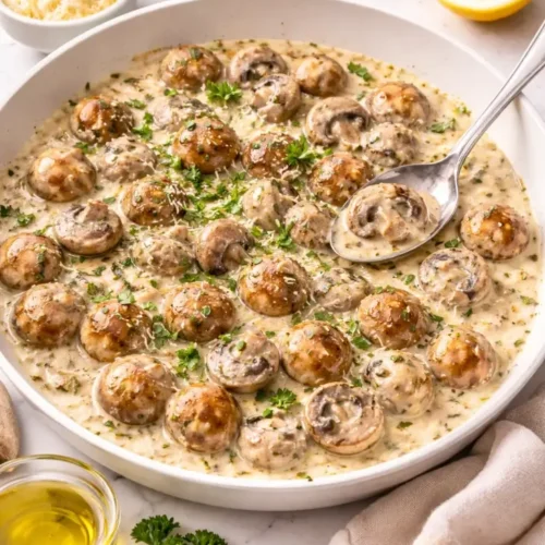 Creamy Garlic Mushrooms