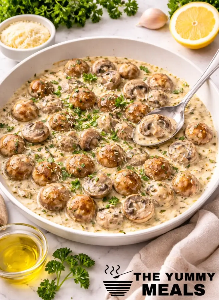 Creamy Garlic Mushrooms