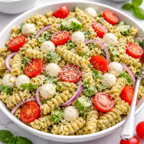Creamy Pesto Pasta Salad