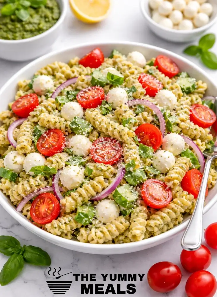 Creamy Pesto Pasta Salad