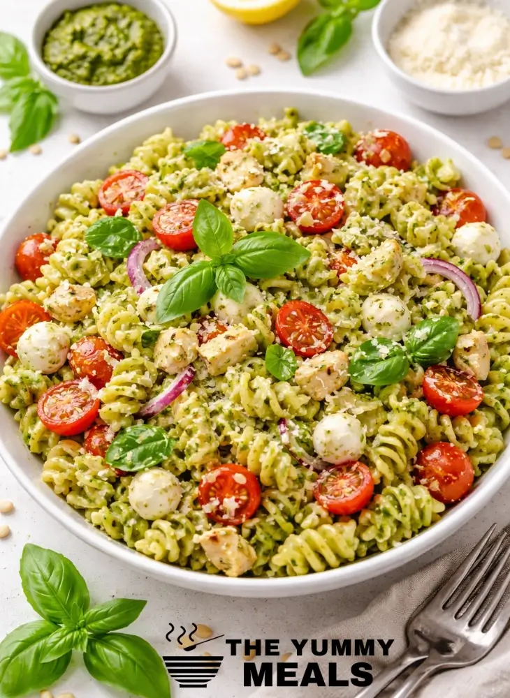 Creamy Pesto Pasta Salad