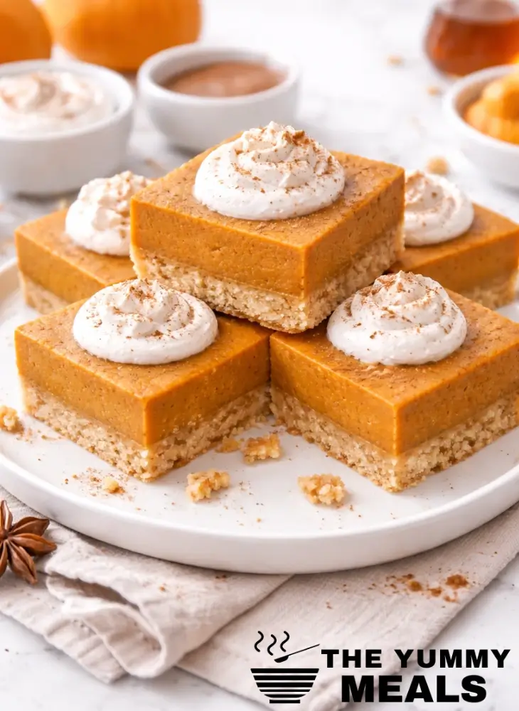 Healthy Pumpkin Pie Bars