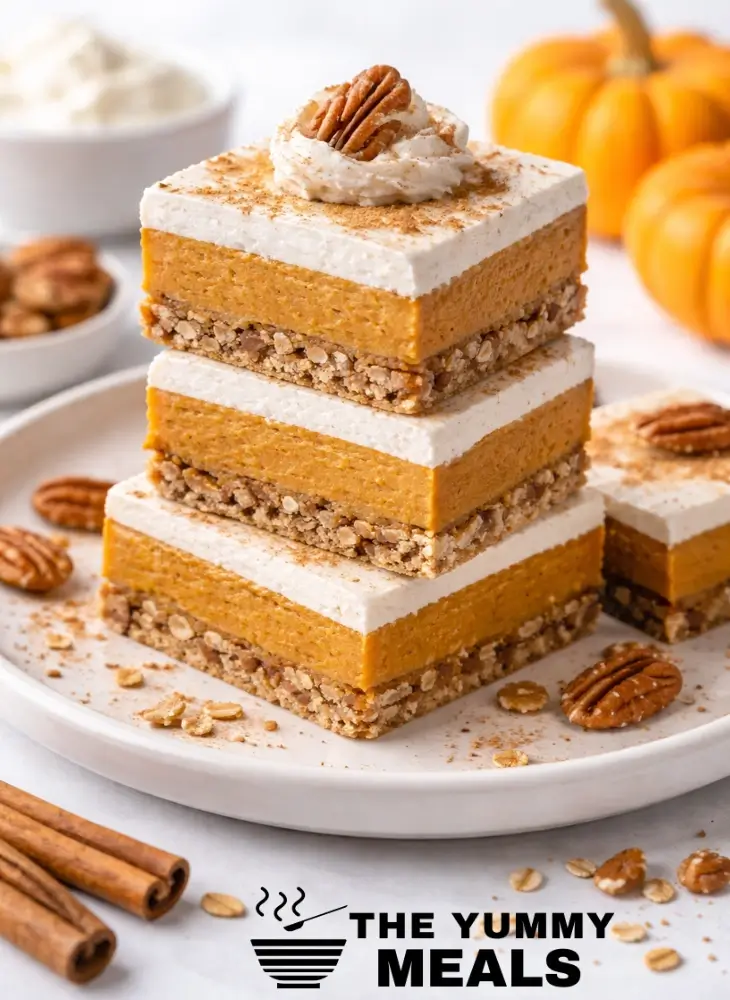 Healthy Pumpkin Pie Bars