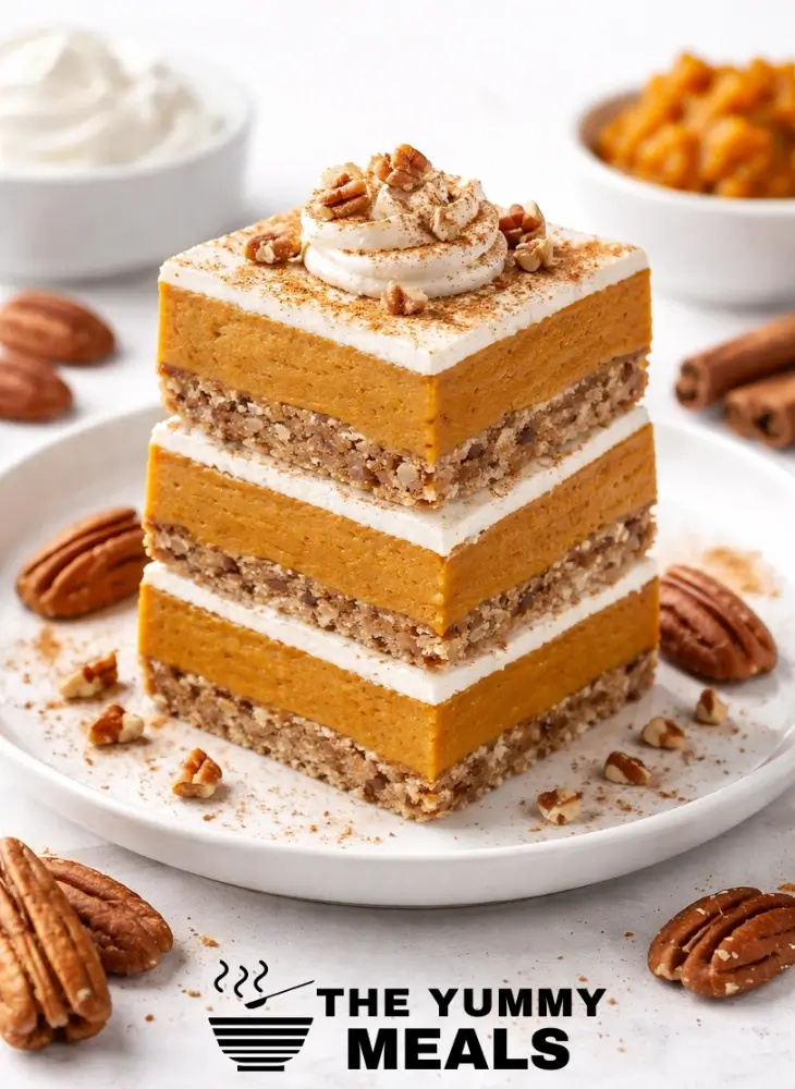 Healthy Pumpkin Pie Bars