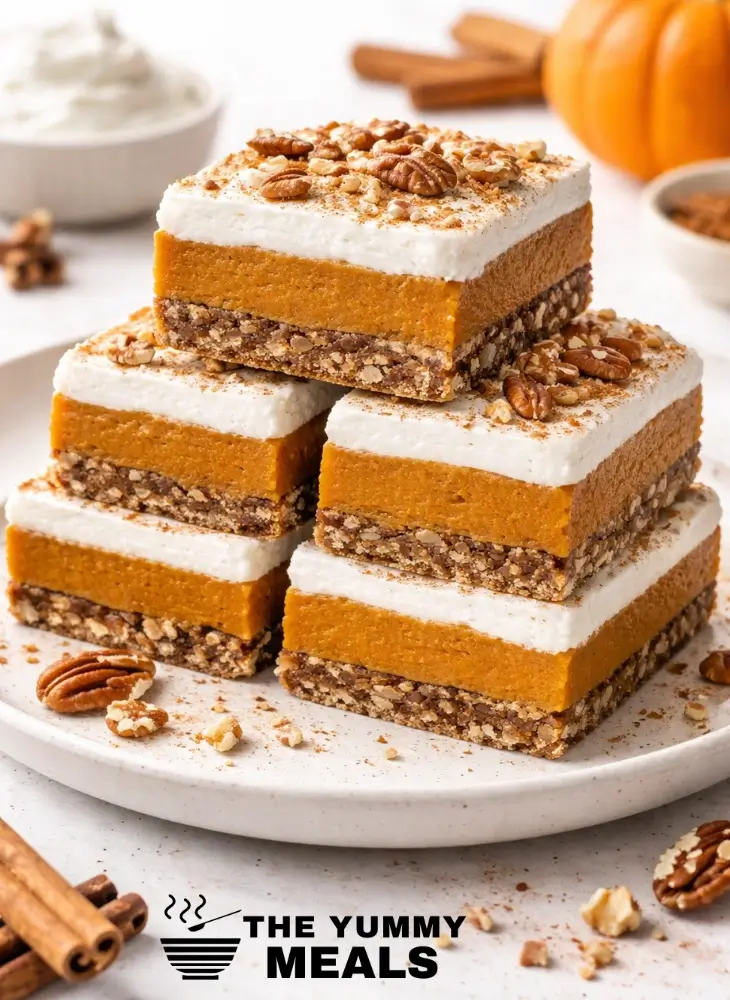Healthy Pumpkin Pie Bars