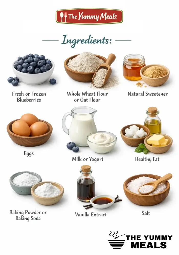 Healthy Blueberry Muffins Recipe