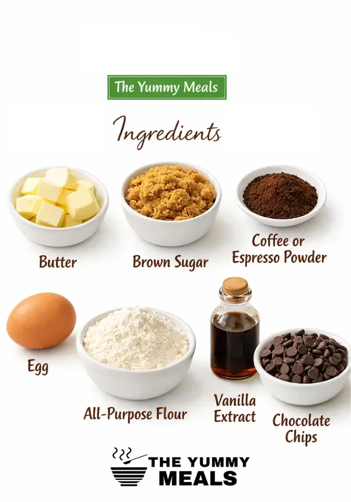 Coffee Chocolate Chip Blondies​