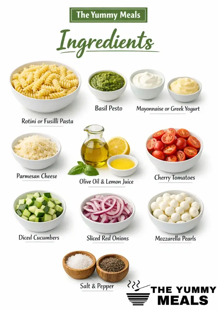 Creamy Pesto Pasta Salad