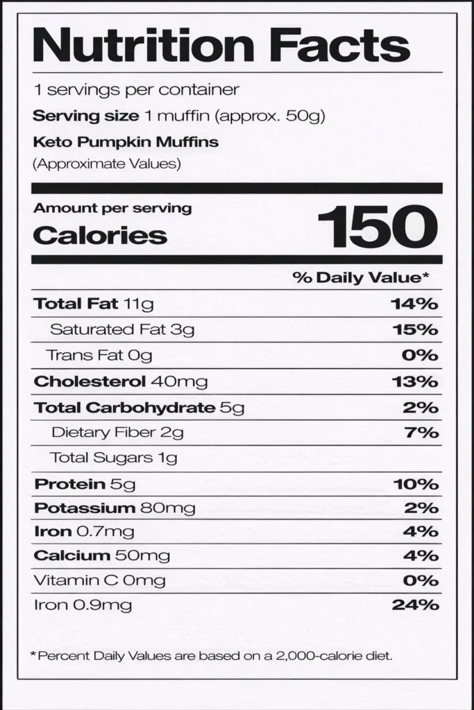  Keto Pumpkin Muffins