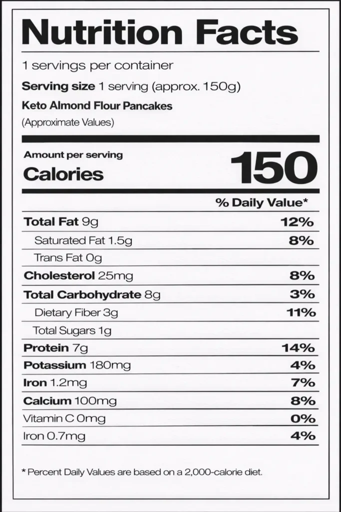 Keto Almond Flour Pancakes