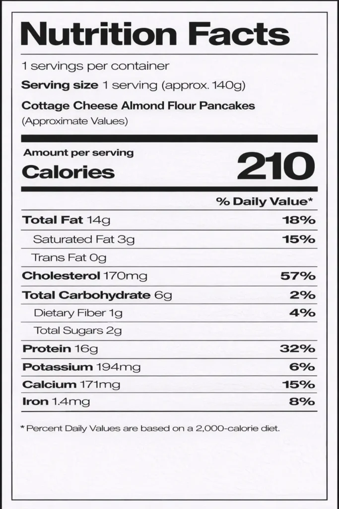 Cottage Cheese Almond Flour Pancakes