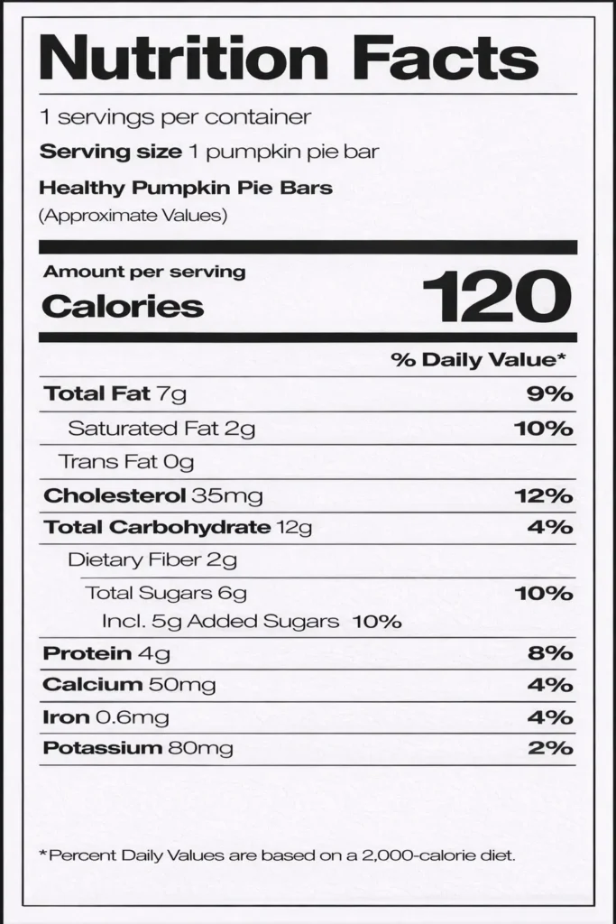 Healthy Pumpkin Pie Bars