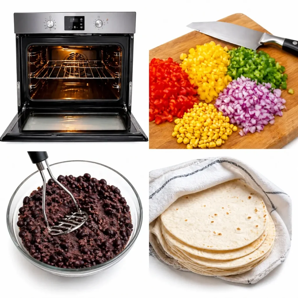 Vegetarian Baked Taquitos