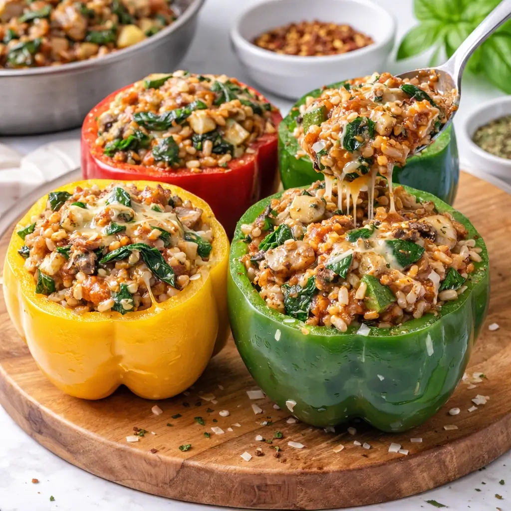 Italian Vegetarian Stuffed Peppers