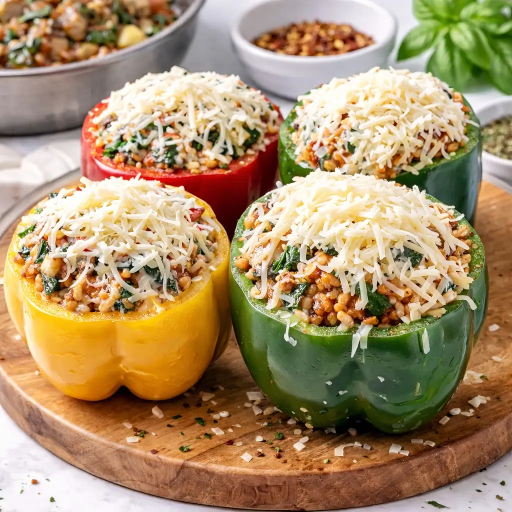 Italian Vegetarian Stuffed Peppers