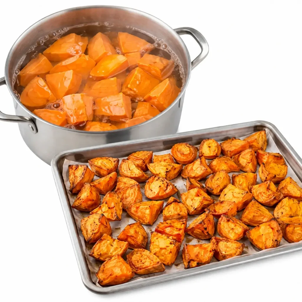 Smashed Sweet Potatoes