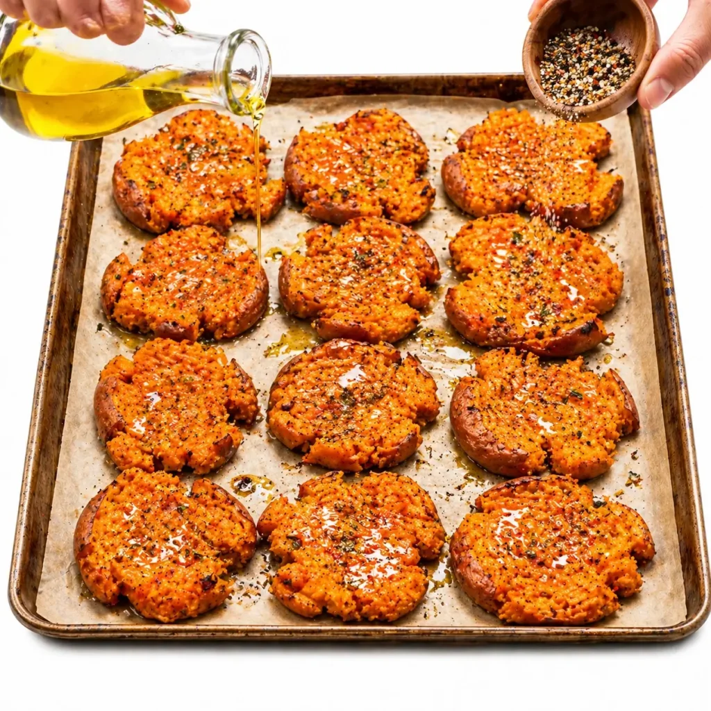 Smashed Sweet Potatoes