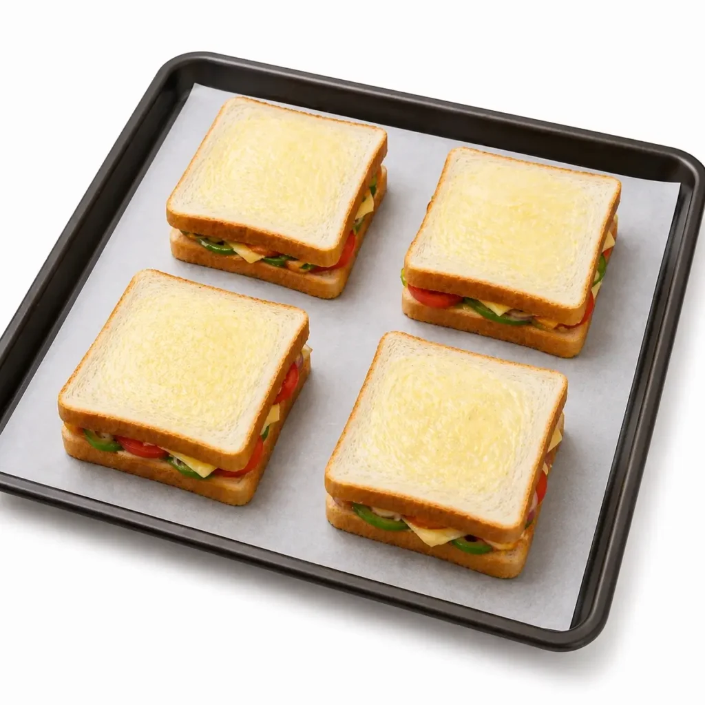 Baked Grilled Cheese Sandwiches