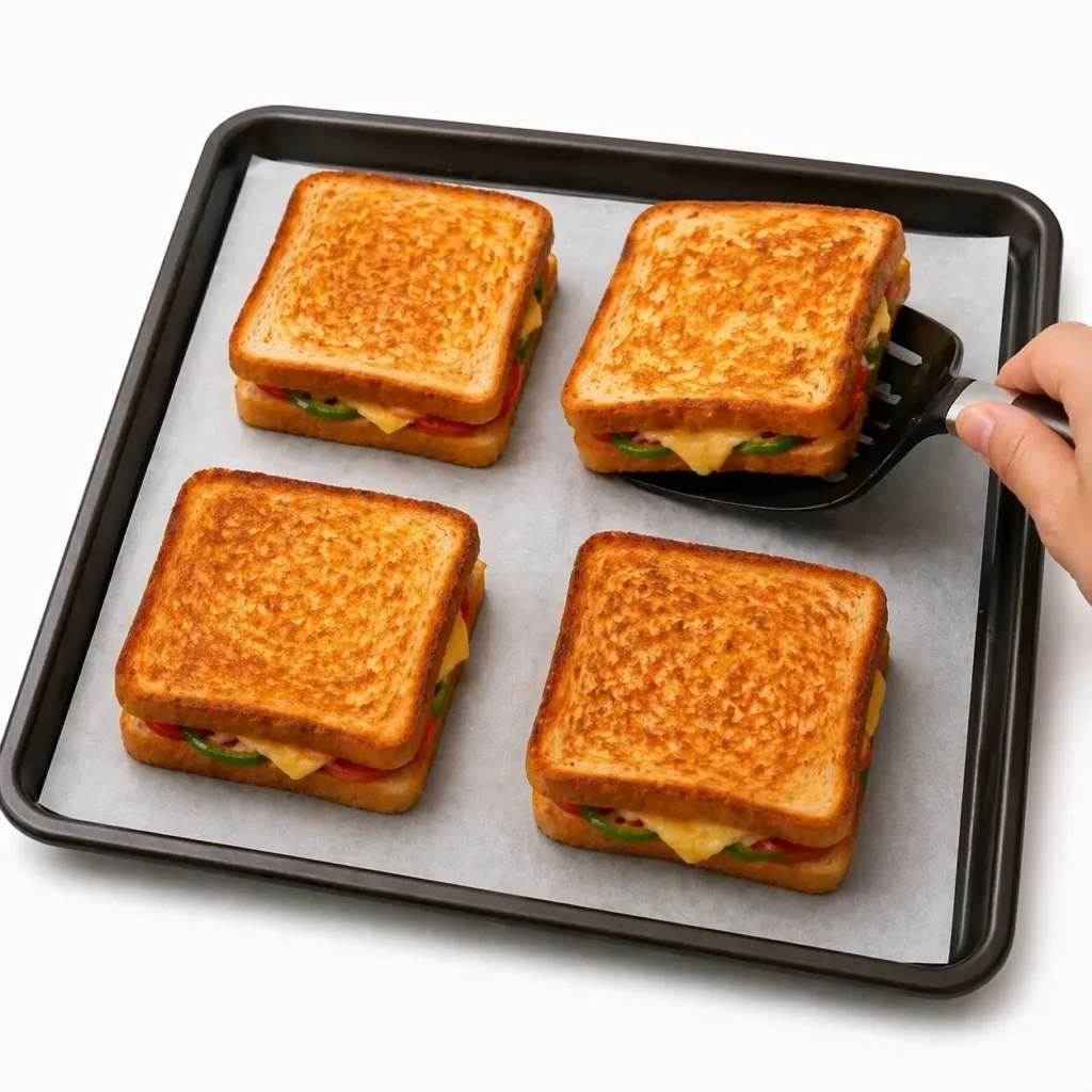Baked Grilled Cheese Sandwiches