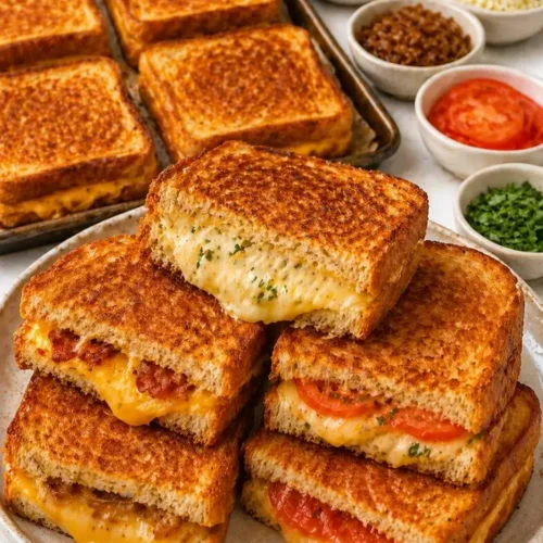 Baked Grilled Cheese Sandwiches