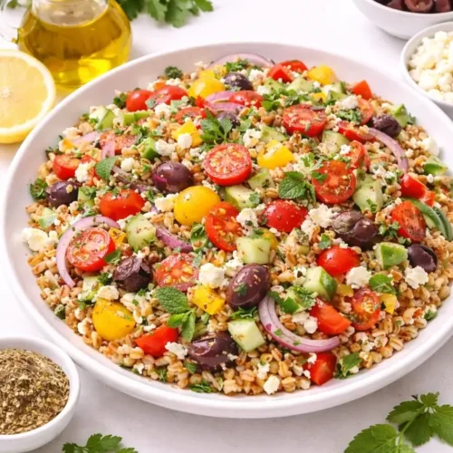 Greek Farro Salad