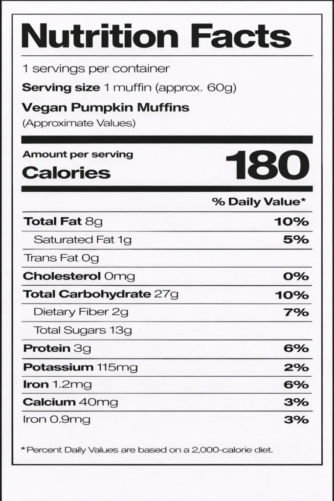 Vegan Pumpkin Muffins