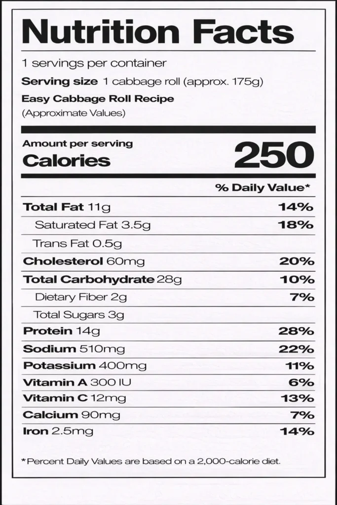 Easy Cabbage Roll Recipe