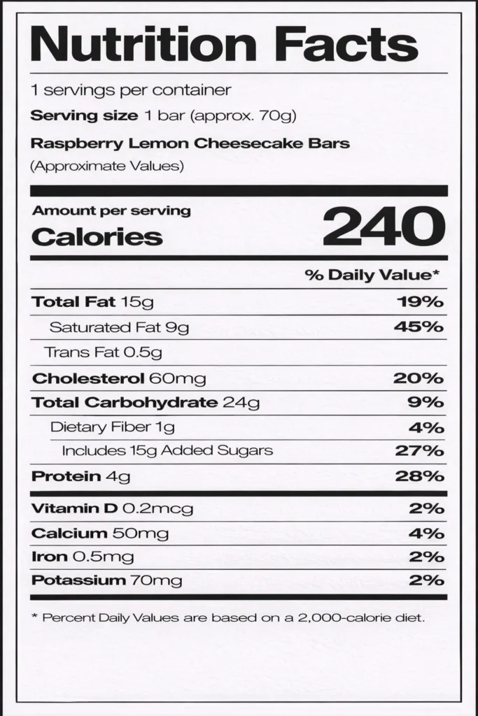 Raspberry Lemon Cheesecake Bars