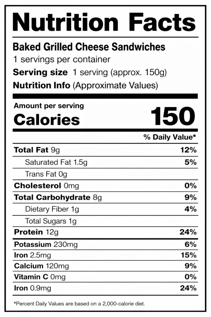 Baked Grilled Cheese Sandwiches