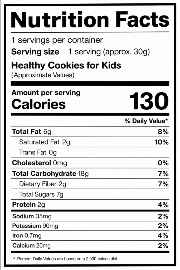 Healthy Cookies for Kids