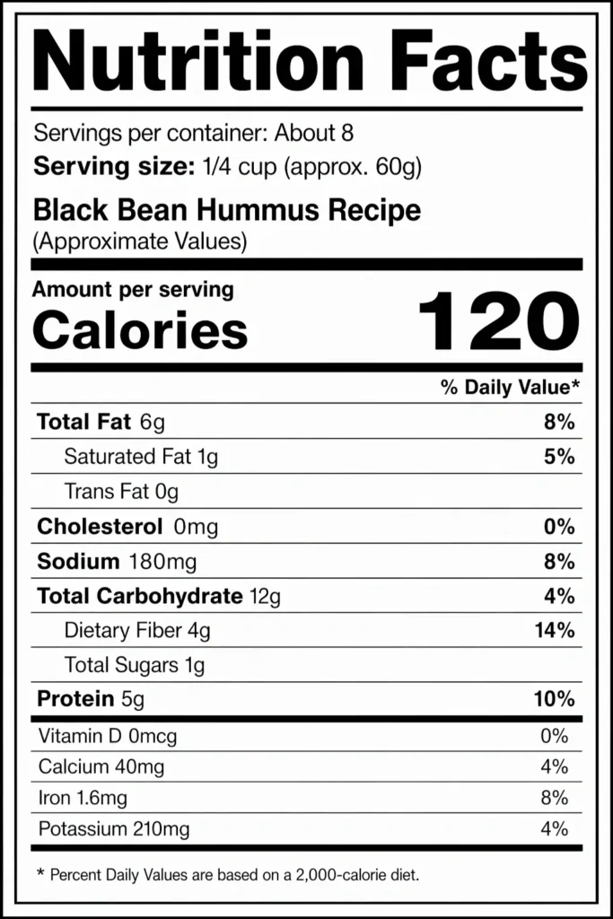 Black Bean Hummus Recipe