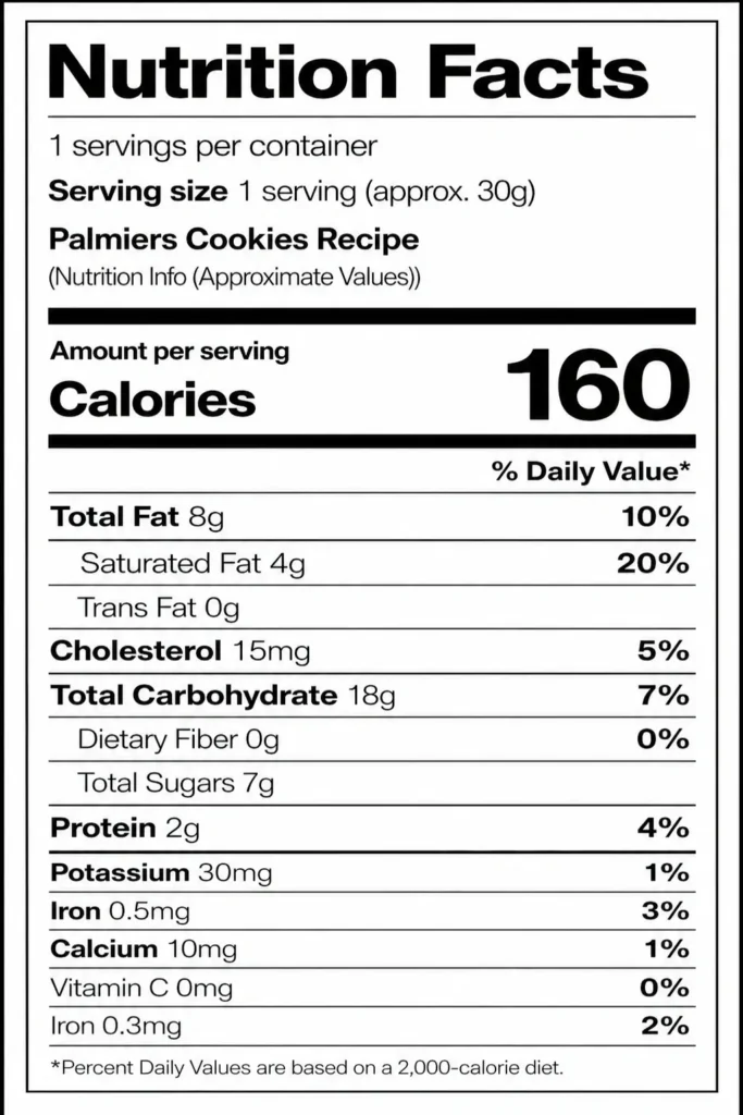 Palmiers Cookies Recipe