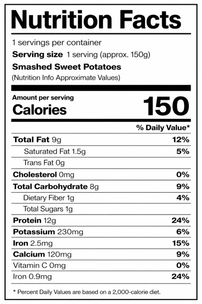 Smashed Sweet Potatoes