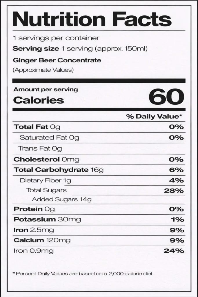 Ginger Beer Concentrate