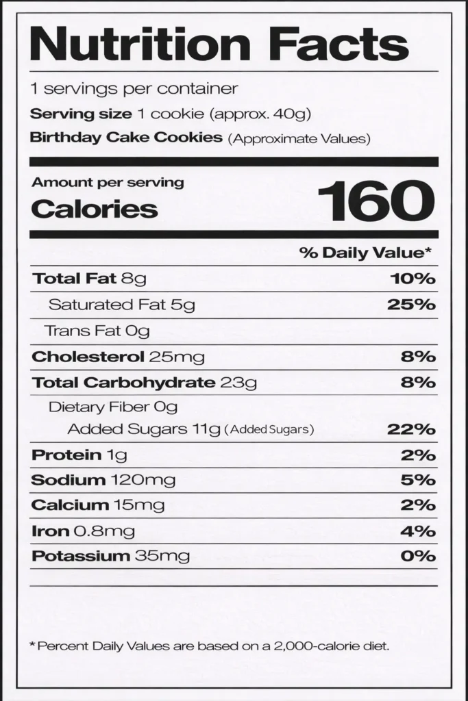 Birthday Cake Cookies