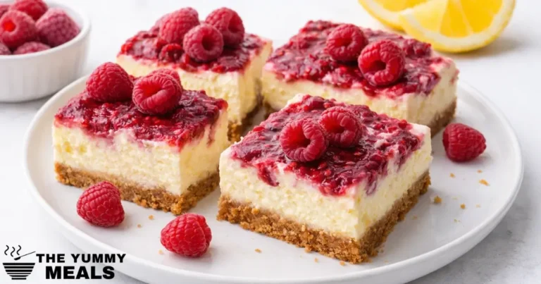 Raspberry Lemon Cheesecake Bars