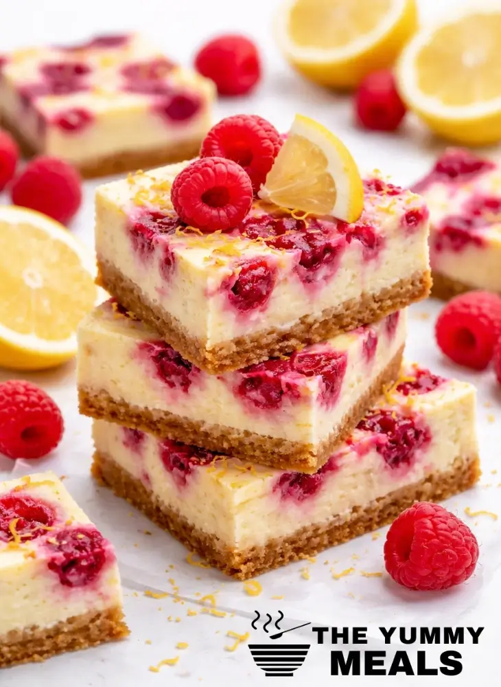 Raspberry Lemon Cheesecake Bars