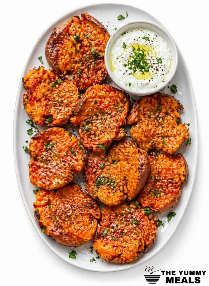 Smashed Sweet Potatoes