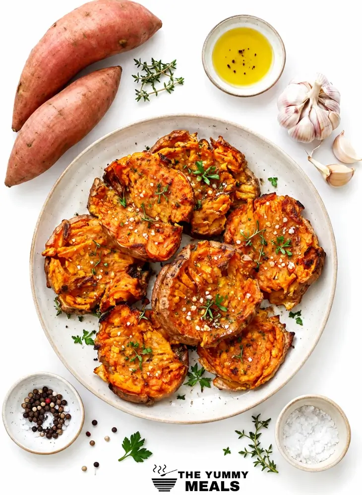 Smashed Sweet Potatoes