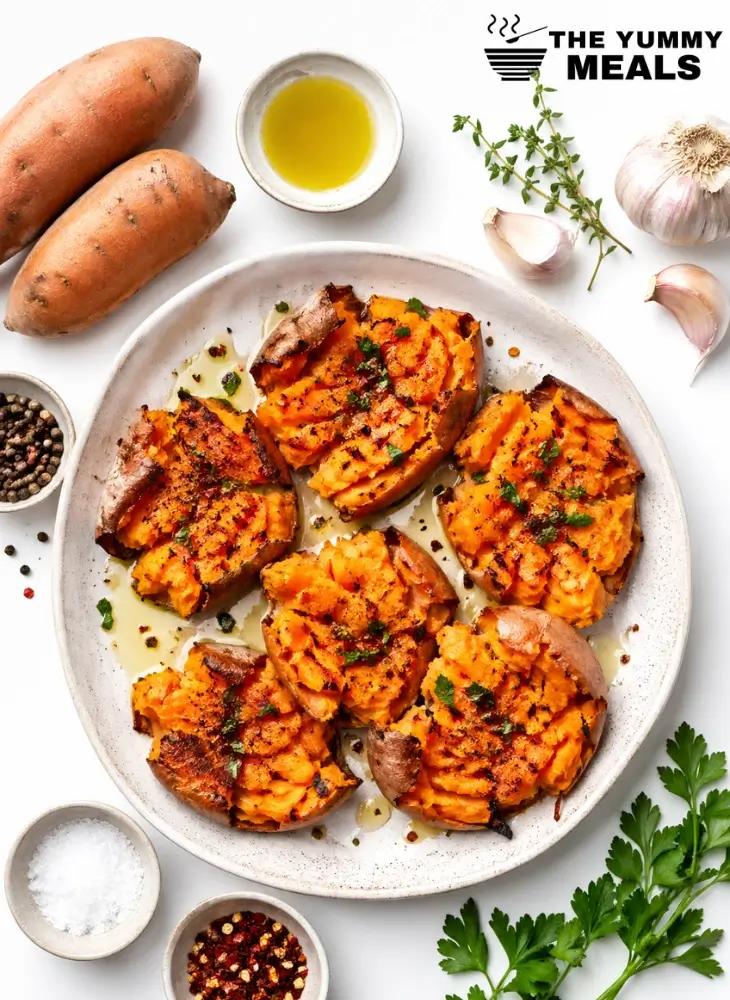 Smashed Sweet Potatoes