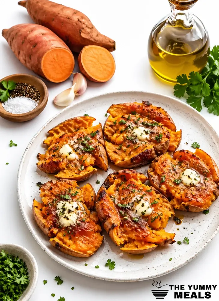 Smashed Sweet Potatoes