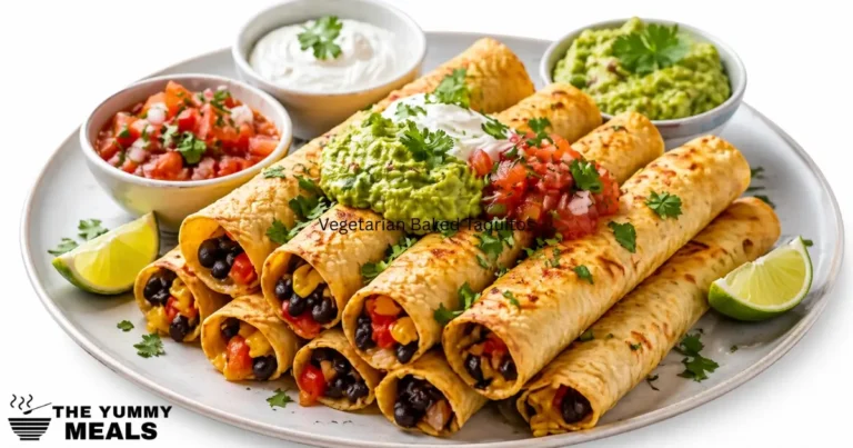 Vegetarian Baked Taquitos