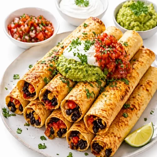 Vegetarian Baked Taquitos