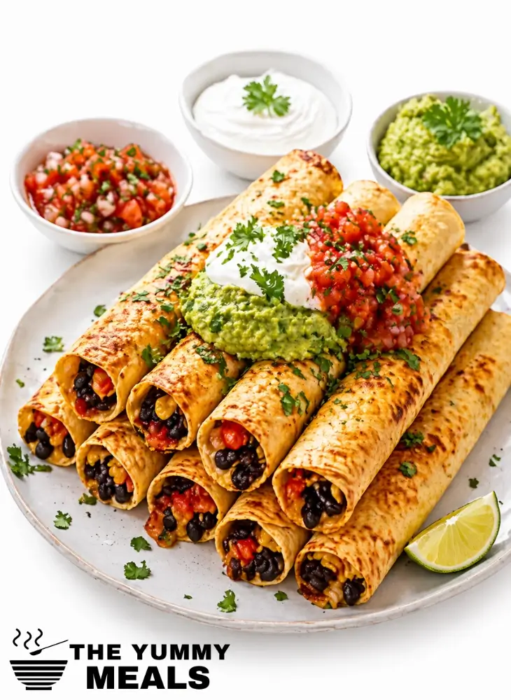Vegetarian Baked Taquitos