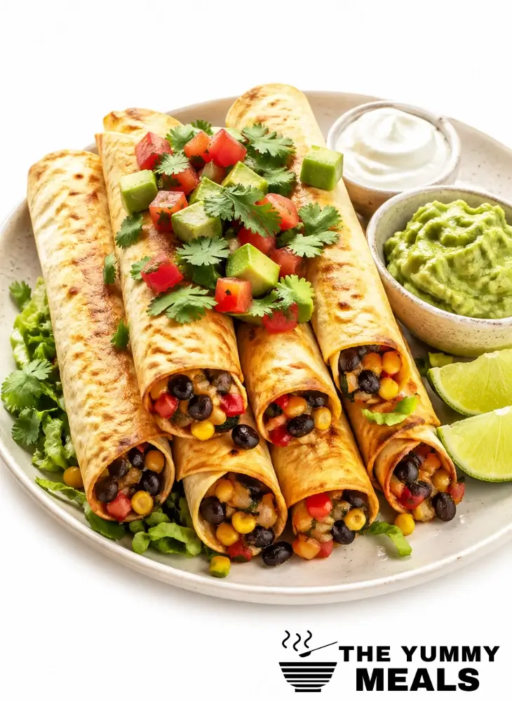 Vegetarian Baked Taquitos