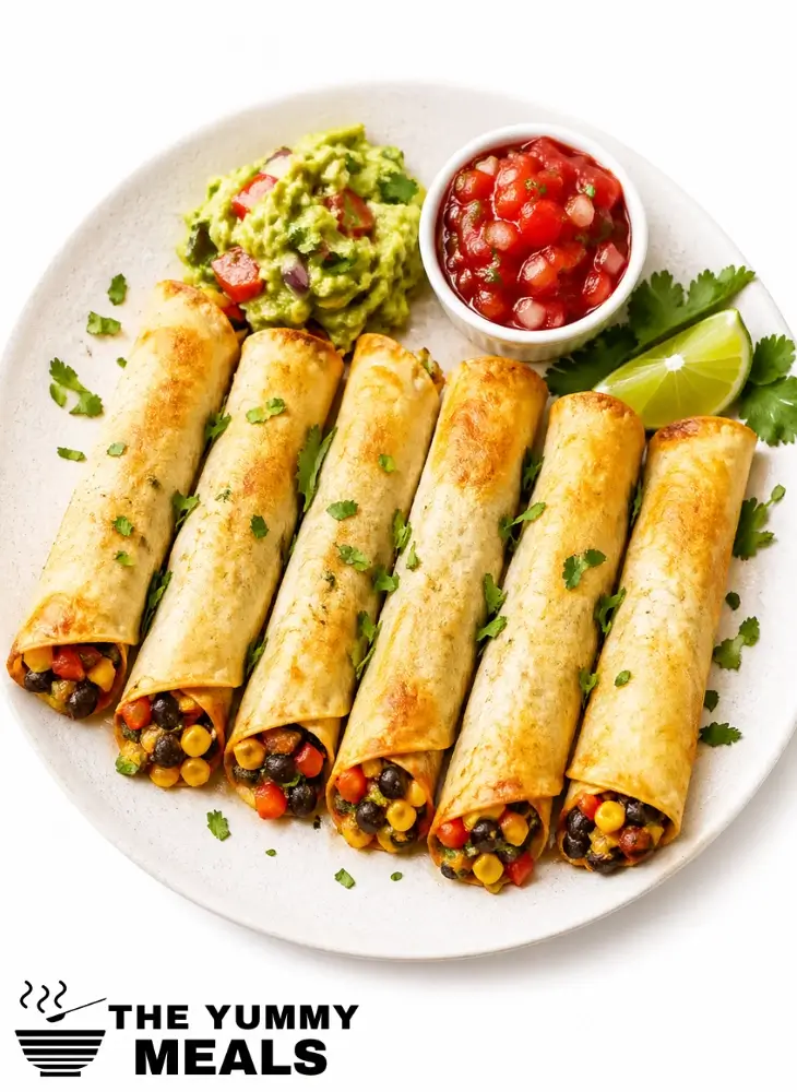 Vegetarian Baked Taquitos