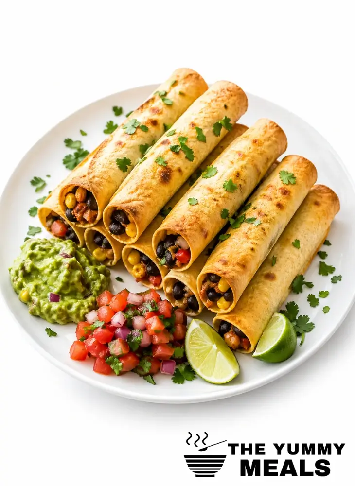 Vegetarian Baked Taquitos