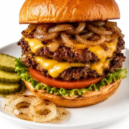 Smash Burger With Onions